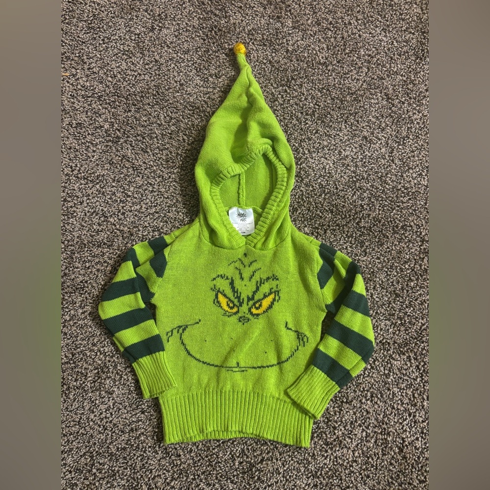 Vibrant Green Kids Hoodie with Character Design